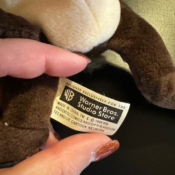 EUC Vintage Warner Bros. Taz with Stocking Bean Bag Peace on Earth‎ 1998 W Tags - Picture 6 of 7